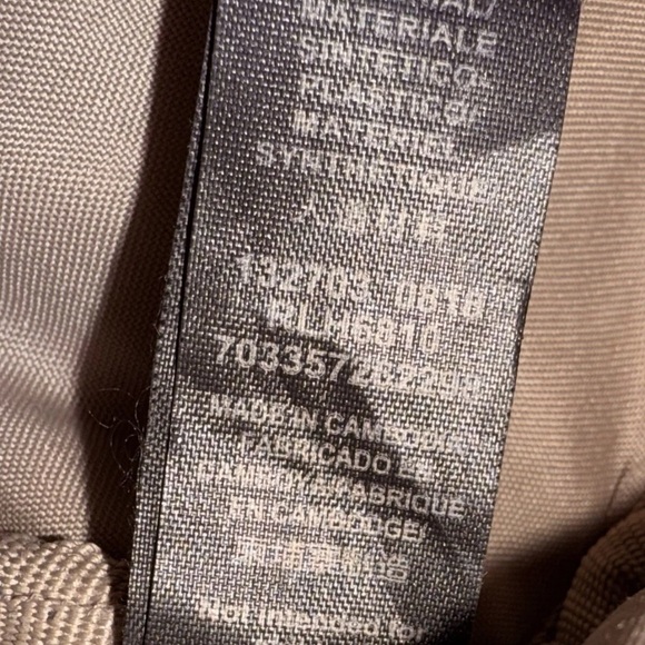 Relic by Fossil Backpack Black And Tan Bag Vegan Pebbled Leather Zippered Front - Picture 8 of 12